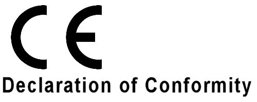 CE declaration of conformity