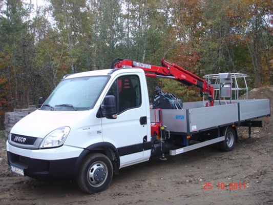 Loading Crane with Work Platform 05
