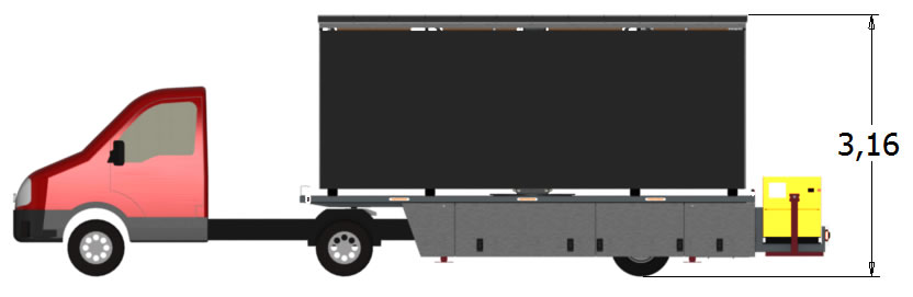 mobile led trailer screen custom trailer